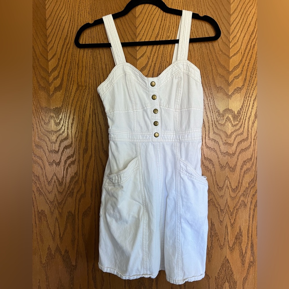 White Denim Dress